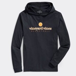 Women’s Vineyard Vines Basketball Long Sleeve Hoodie Tee Size Small